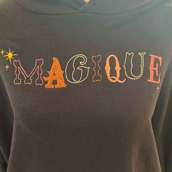 Chaser Brand Women's S Magique Embroidered Hoodie Sweatshirt Saphire Blue New - Picture 2 of 8